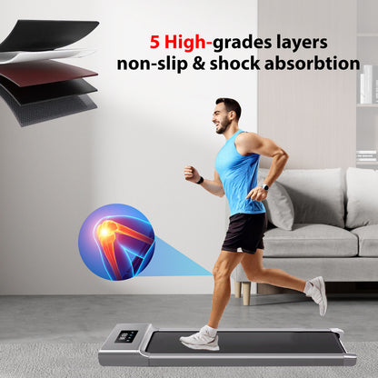 Under Desk Treadmill - 12KM/H Walking Pad Running Machine for Home & Office Use