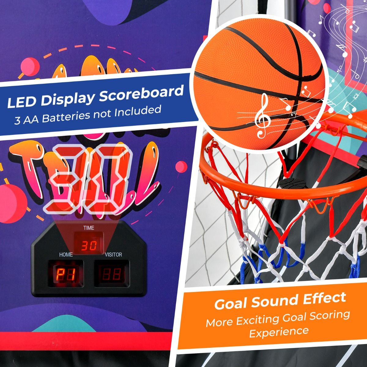 Foldable Basketball Arcade Game