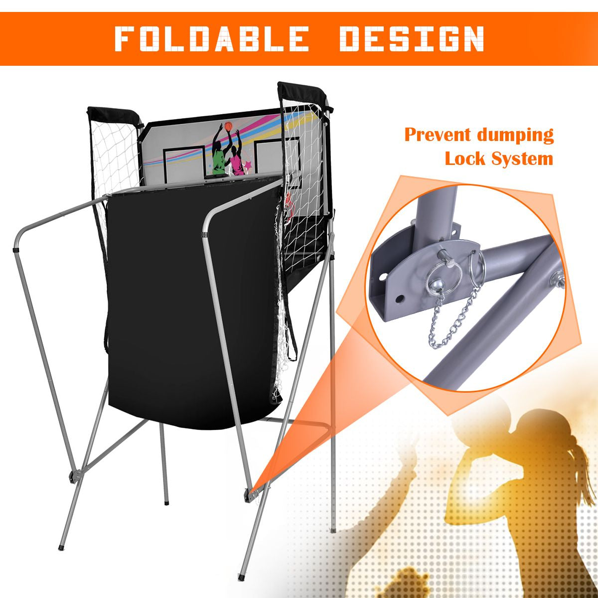 Foldable Basketball Arcade Game
