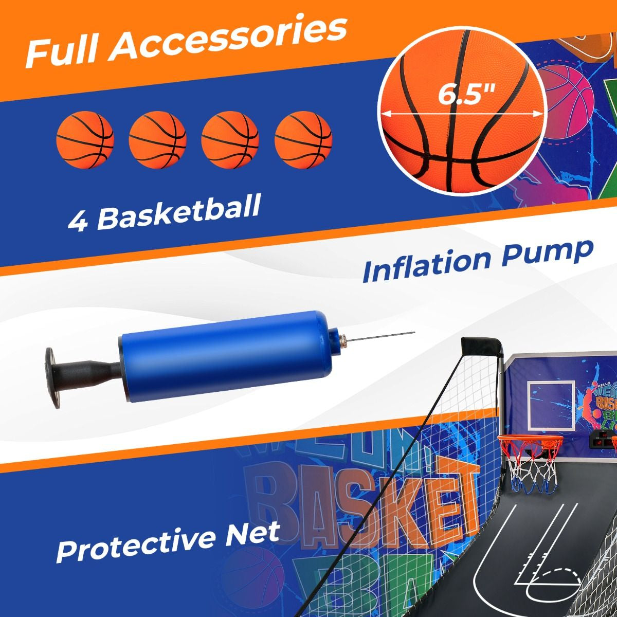Foldable Basketball Arcade Game