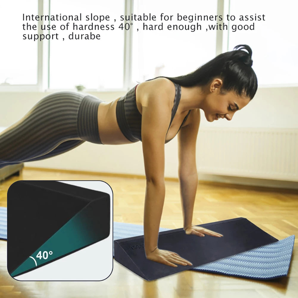 1/2Pcs Yoga Wedge Block EVA Foam Yoga Wedge Stretch Slant Board Wrist Lower Back Support Pilates Wedge Squat Fitness Accessories