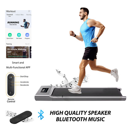 Under Desk Treadmill - 12KM/H Walking Pad Running Machine for Home & Office Use