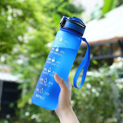 1L Sports Water Bottle Gym Travel Drinking Leakproof Bottle with Straw Bpa Free