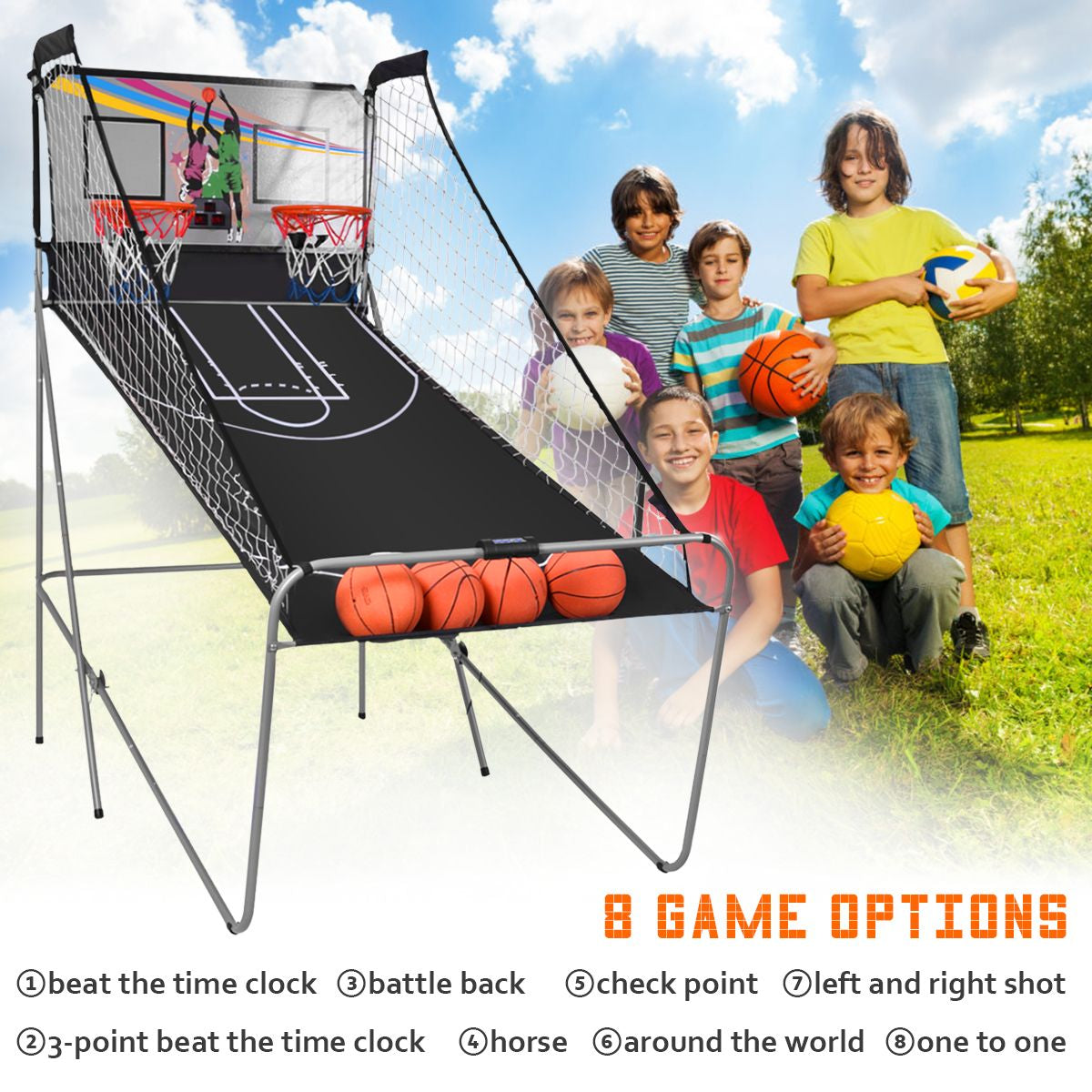 Foldable Basketball Arcade Game