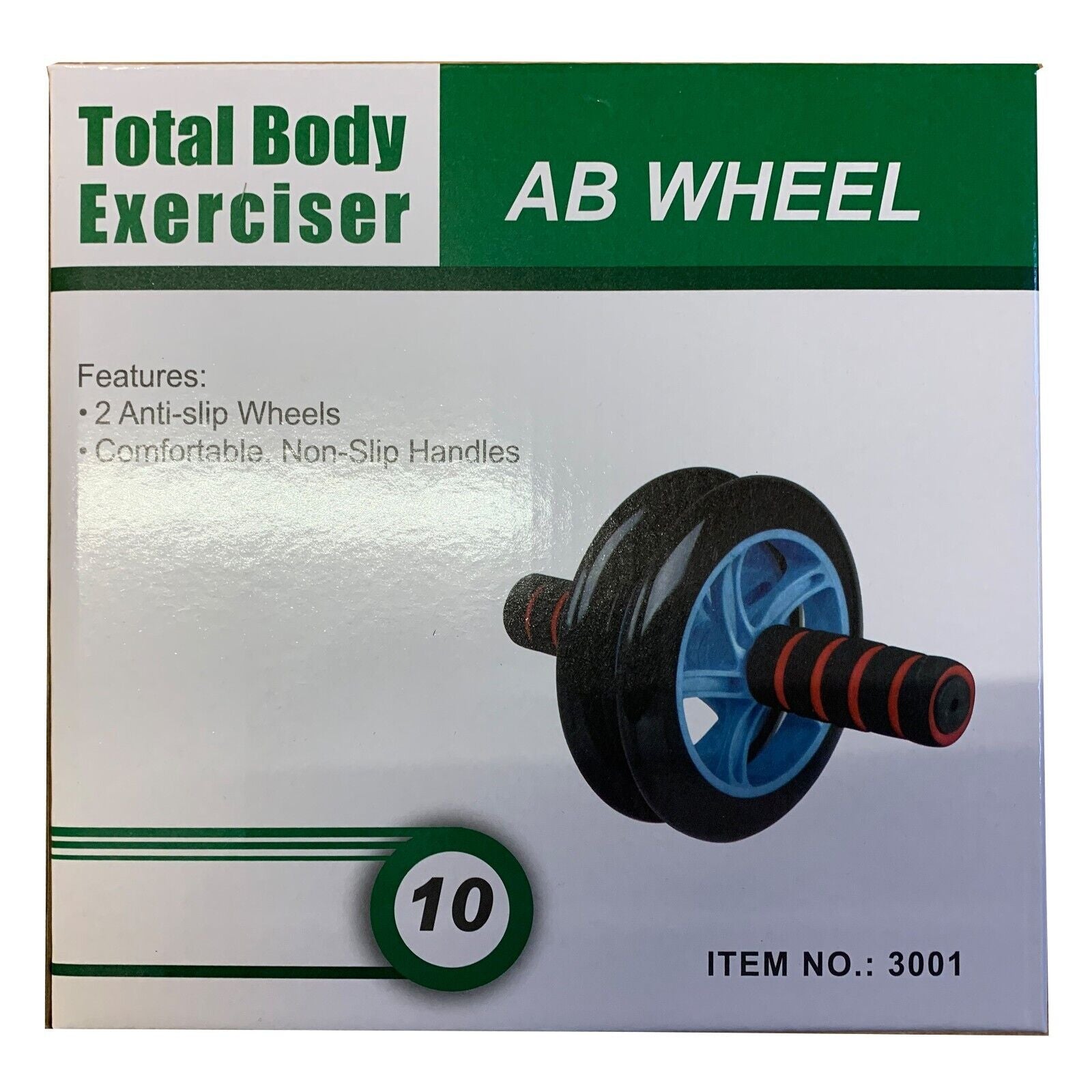 AB Wheel Roller Abdominal Training Equipment Core Strength Workout Body Fitness