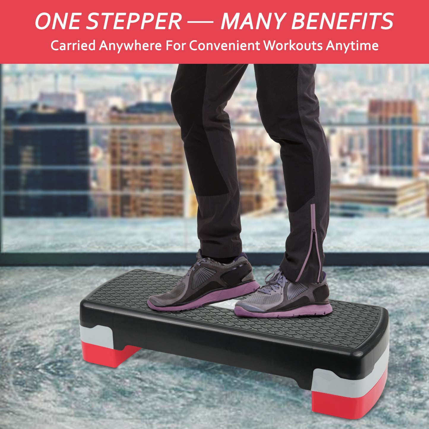 Non Slip Aerobic Stepper Yoga Step Board Gym Fitness Exercise Cardio Home Yoga
