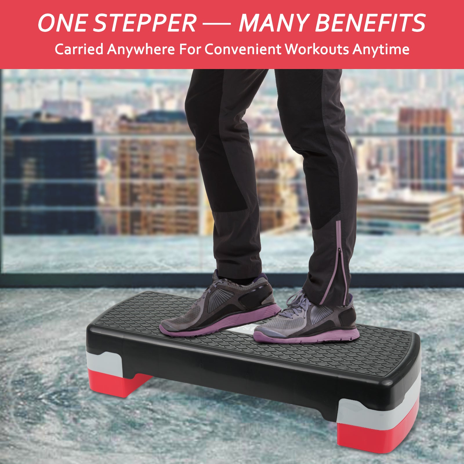 Non Slip Aerobic Stepper Yoga Step Board Gym Fitness Exercise Cardio Home Yoga