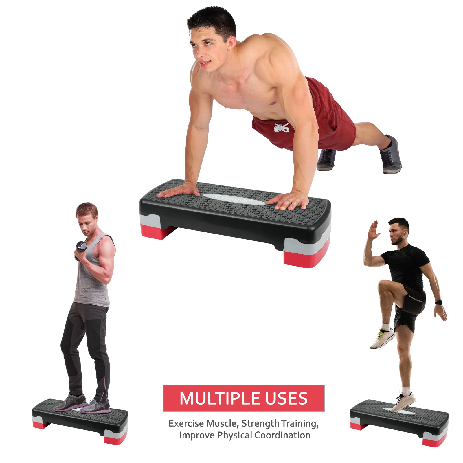 Non Slip Aerobic Stepper Yoga Step Board Gym Fitness Exercise Cardio Home Yoga