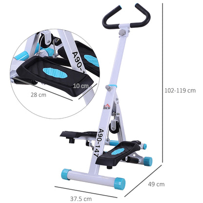 Stepper Fitness Exercise Handle Bar Machine Cardio Foldable Workout Aerobic