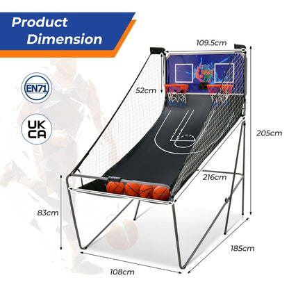 Foldable Basketball Arcade Game