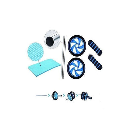 AB Wheel Roller Abdominal Training Equipment Core Strength Workout Body Fitness
